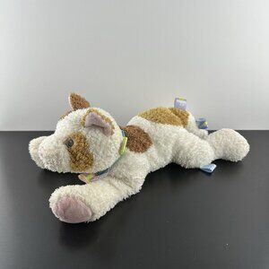 Mary Meyers Baby Taggies Tagitha Plush Cat 13.5” White Brown Stuffed Animal